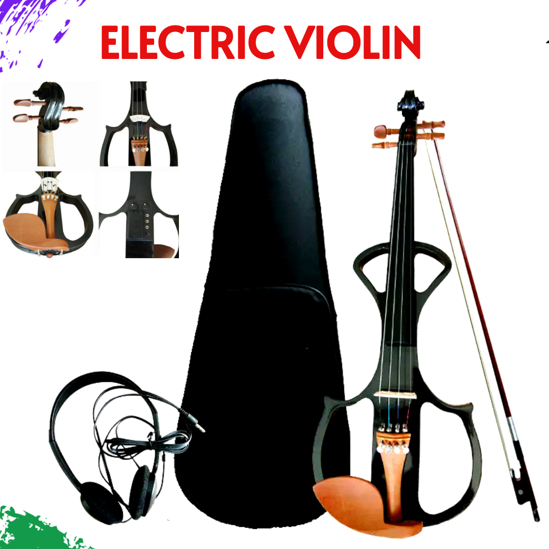 Electric violin 4/4 Jujube professional performance Electroacoustic violin with Brazil bow